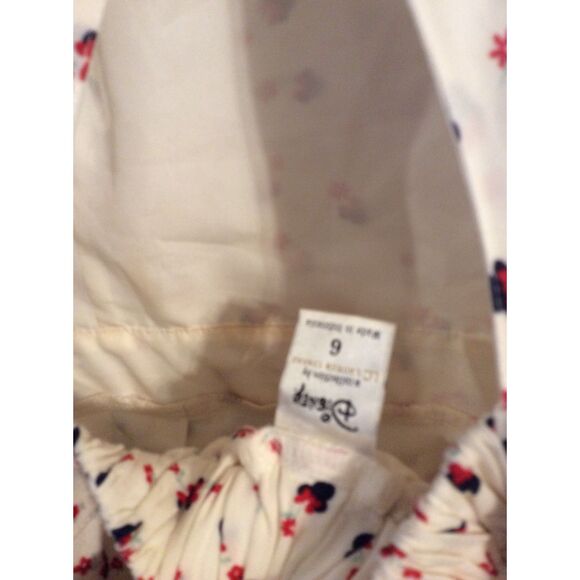 LC Lauren Conrad DISNEY Sundress Back Tie Minnie Mouse Print White Size 6 EUC - Picture 5 of 6